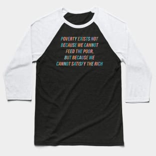 Poverty Baseball T-Shirt